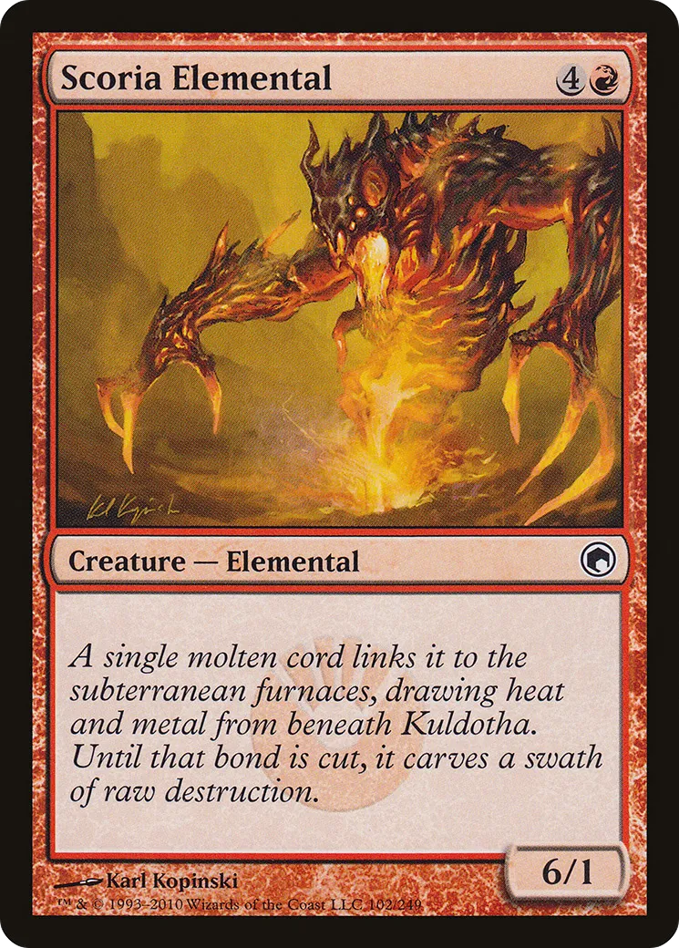 Élémental de scories — Scars of Mirrodin — Magic: The Gathering
