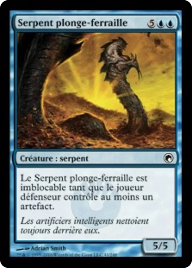 Serpent plonge-ferraille — Scars of Mirrodin — Magic: The Gathering