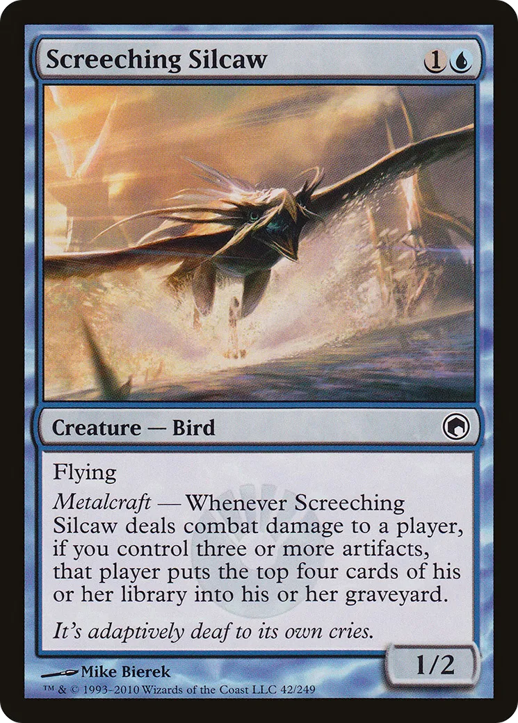 Screeching Silcaw — Scars of Mirrodin — Magic: The Gathering