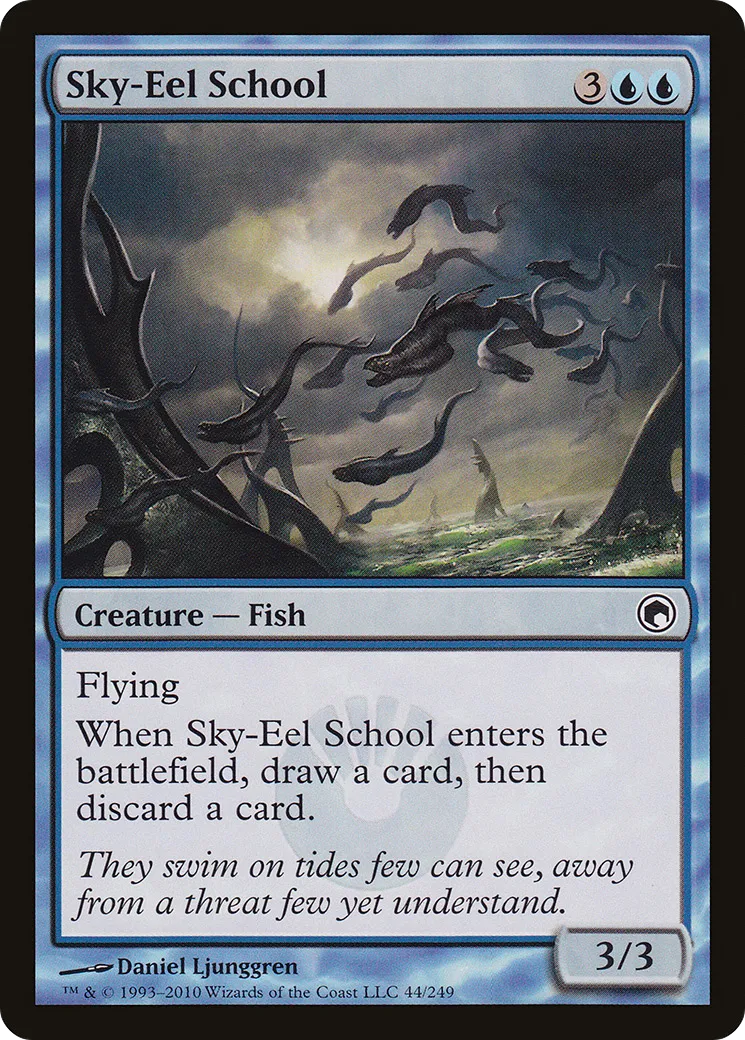 Banc d'anguilles célestes — Scars of Mirrodin — Magic: The Gathering