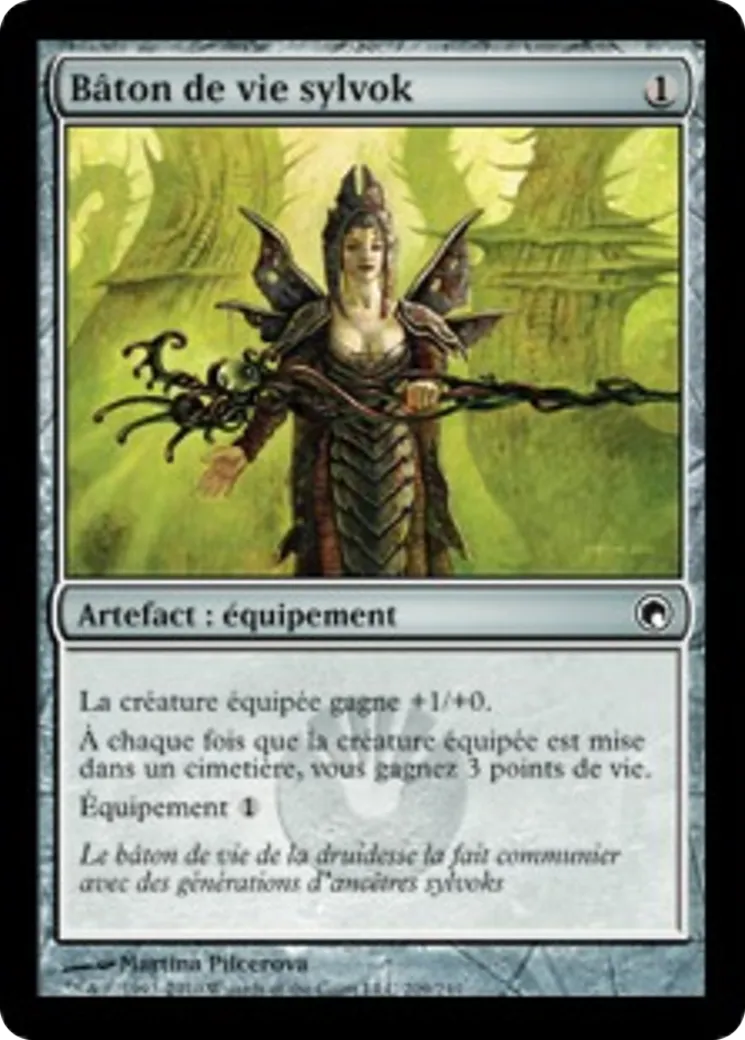 Bâton de vie sylvok — Scars of Mirrodin — Magic: The Gathering
