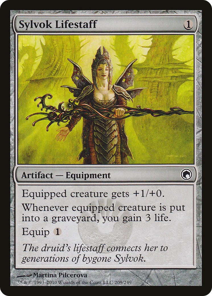 Sylvok Lifestaff — Scars of Mirrodin — Magic: The Gathering