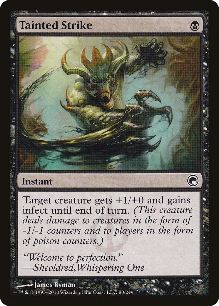Tainted Strike from Scars of Mirrodin - Magic: The Gathering