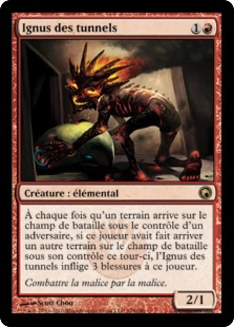 Ignus des tunnels — Scars of Mirrodin — Magic: The Gathering