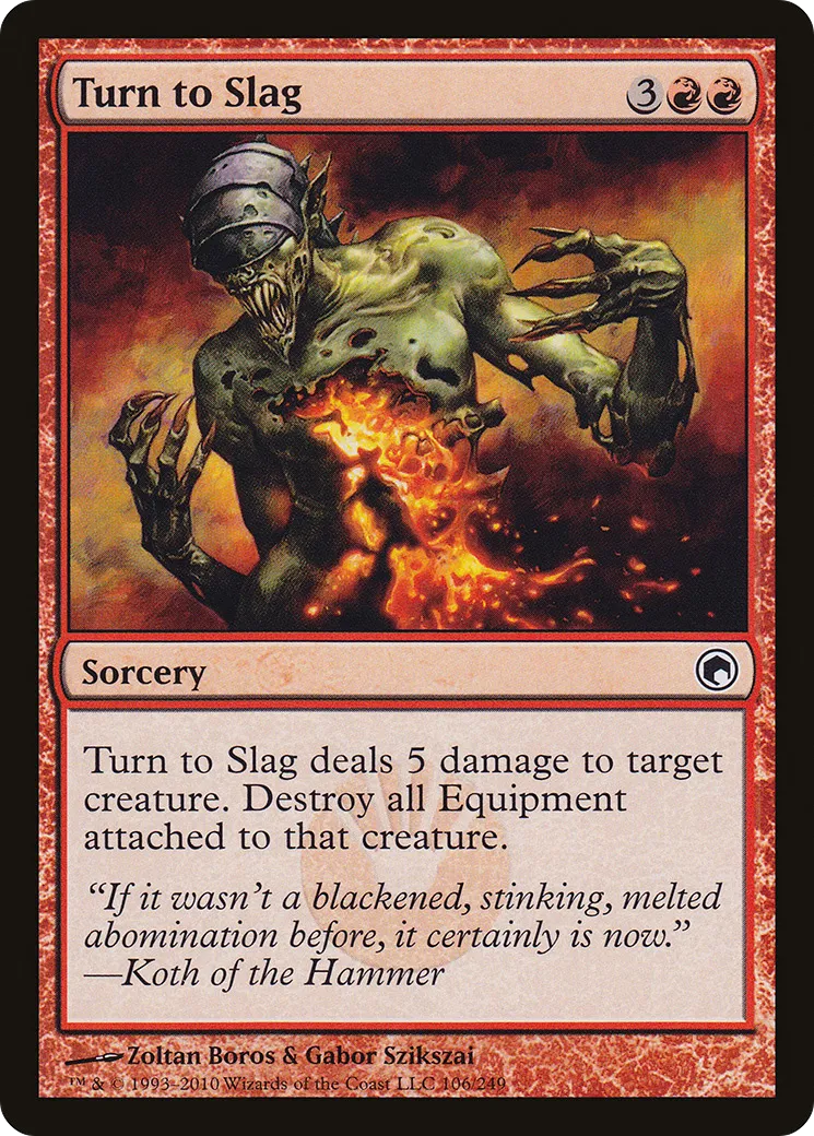 Turn to Slag — Scars of Mirrodin — Magic: The Gathering