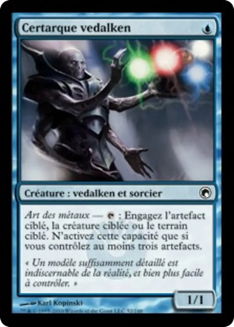 Certarque vedalken — Scars of Mirrodin — Magic: The Gathering