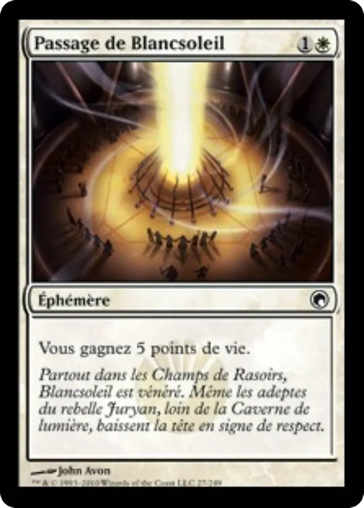 Passage de Blancsoleil — Scars of Mirrodin — Magic: The Gathering
