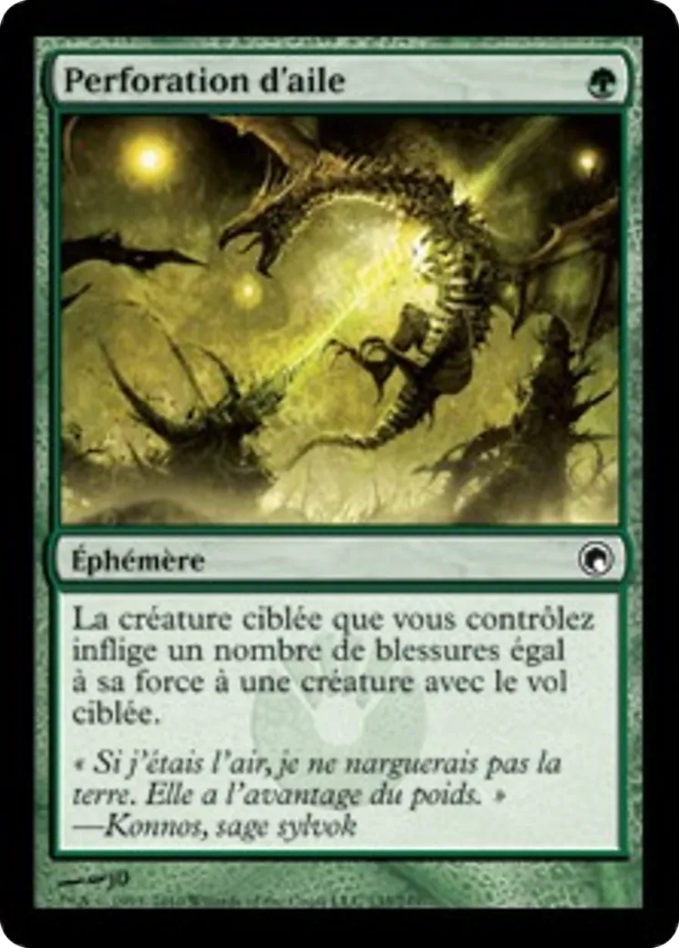 Perforation d'aile — Scars of Mirrodin — Magic: The Gathering