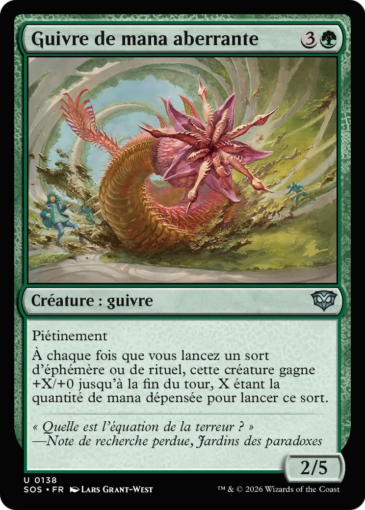 Guivre de mana aberrante — Secrets of Strixhaven — Magic: The Gathering