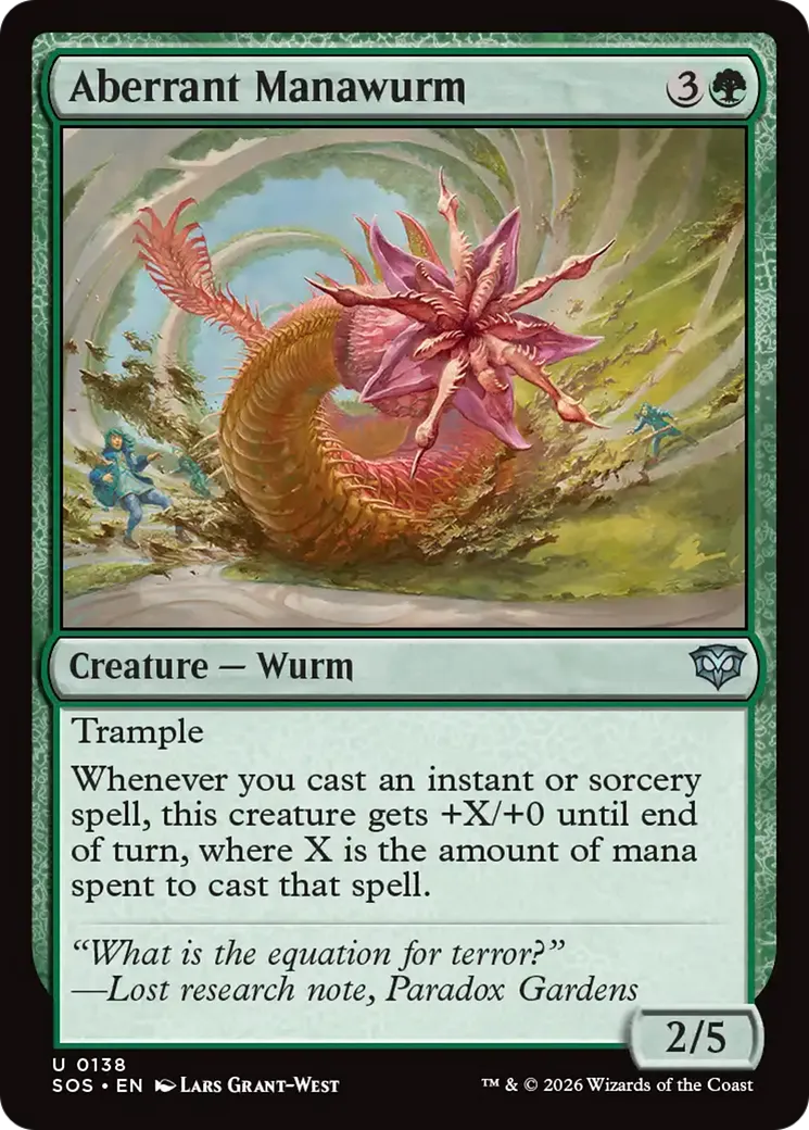 Aberrant Manawurm — Secrets of Strixhaven — Magic: The Gathering