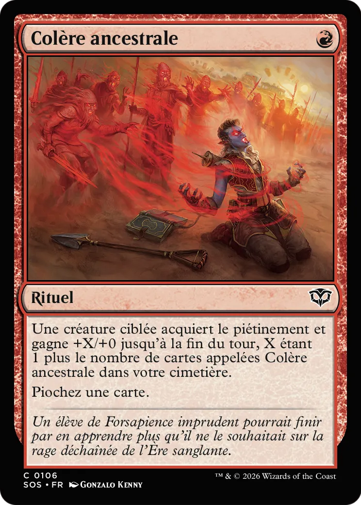 Colère ancestrale — Secrets of Strixhaven — Magic: The Gathering