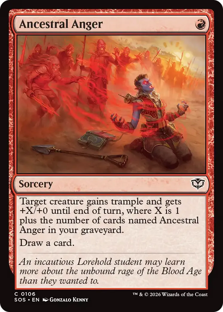 Ancestral Anger — Secrets of Strixhaven — Magic: The Gathering
