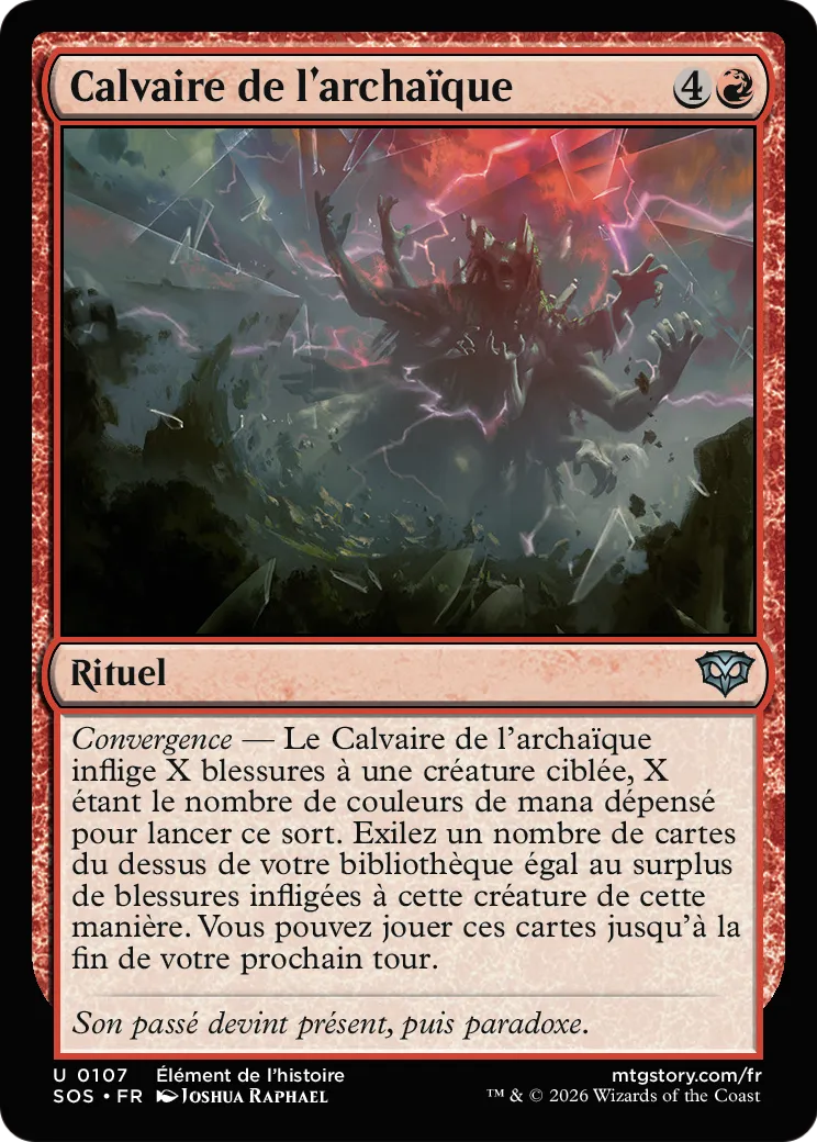 Calvaire de l'archaïque — Secrets of Strixhaven — Magic: The Gathering