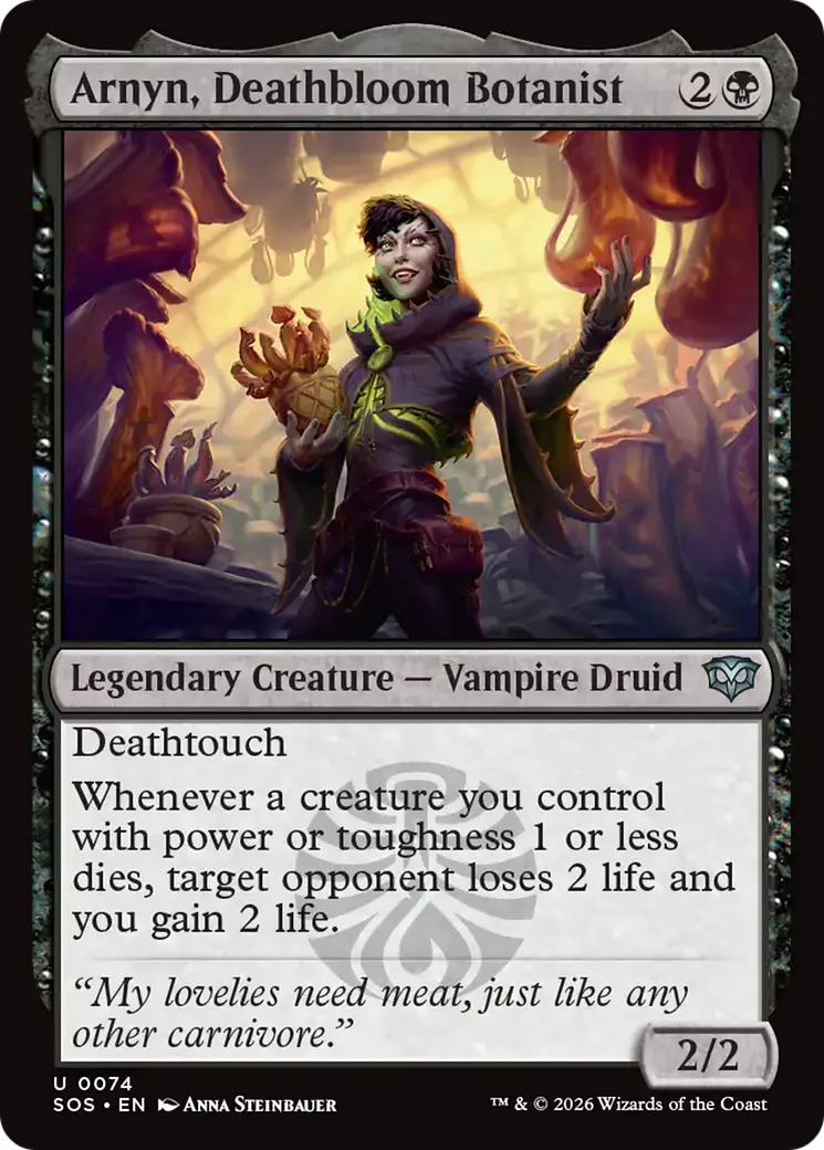 Arnyn, botaniste de fleurs de mort — Secrets of Strixhaven — Magic: The Gathering