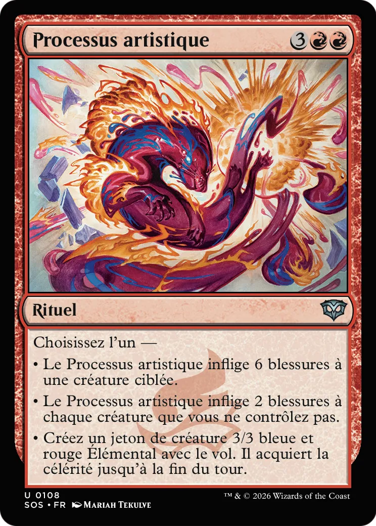 Processus artistique — Secrets of Strixhaven — Magic: The Gathering