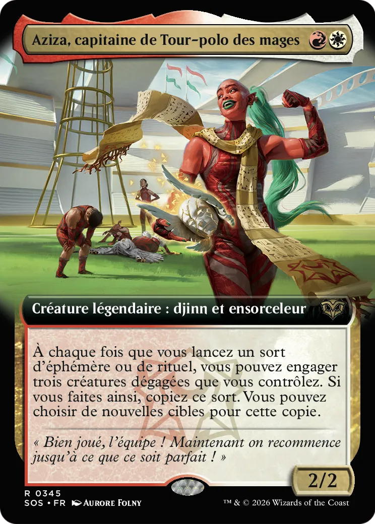 Aziza, capitaine de Tour-polo des mages — Secrets of Strixhaven — Magic: The Gathering