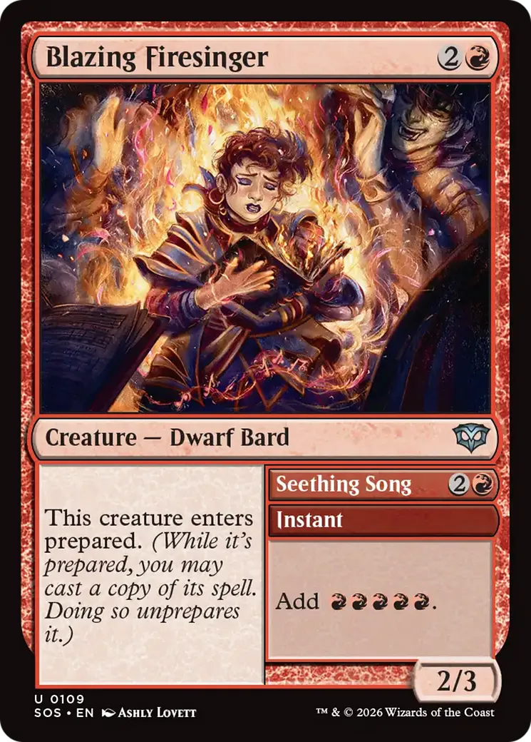 Chantefeu brûlante // Seething Song — Secrets of Strixhaven — Magic: The Gathering