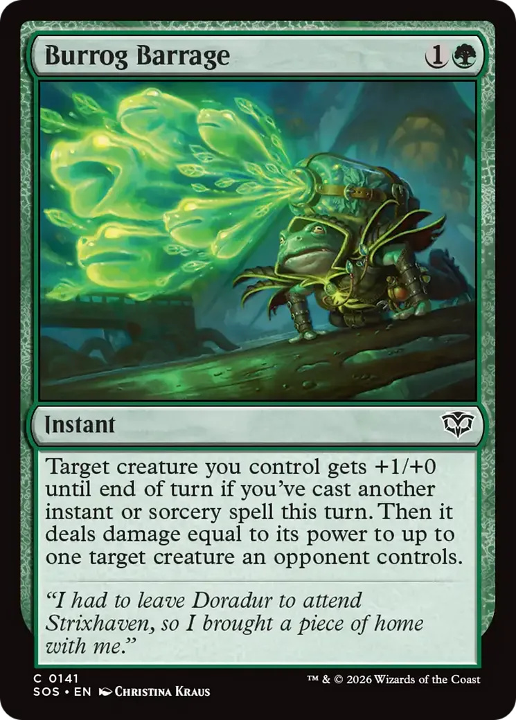Burrog Barrage — Secrets of Strixhaven — Magic: The Gathering