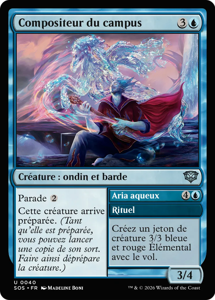 Compositeur du campus // Aqueous Aria — Secrets of Strixhaven — Magic: The Gathering