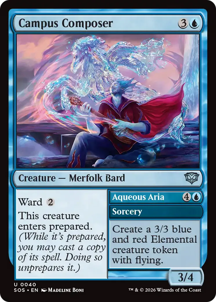 Campus Composer // Aqueous Aria — Secrets of Strixhaven — Magic: The Gathering