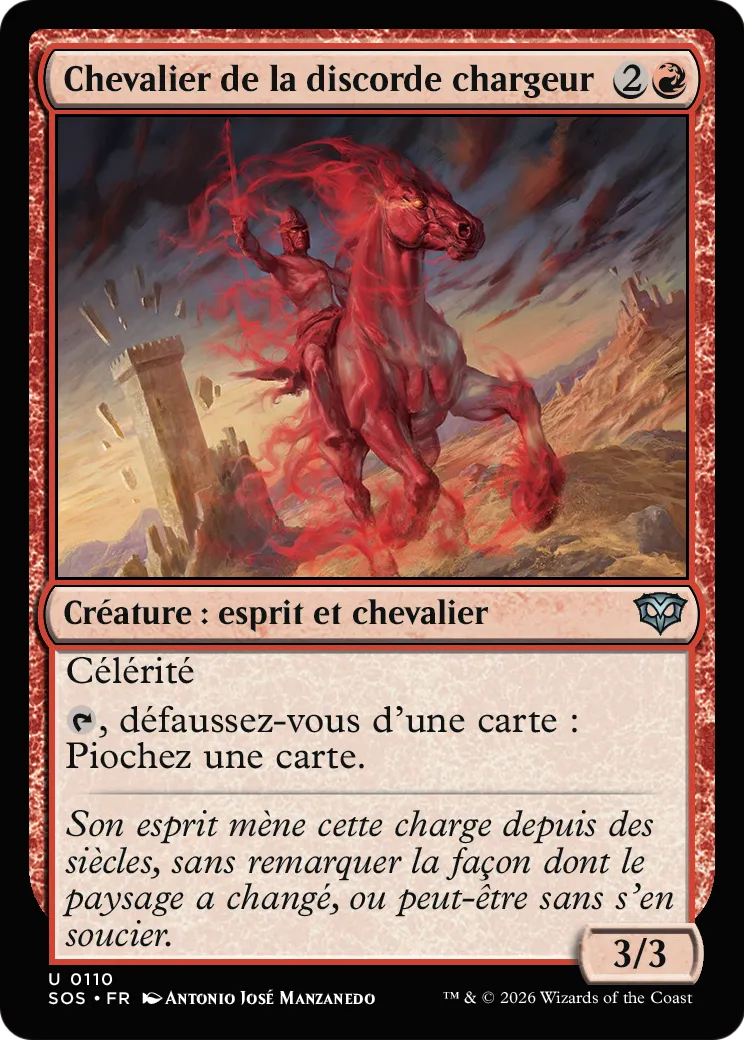Chevalier de la discorde chargeur — Secrets of Strixhaven — Magic: The Gathering