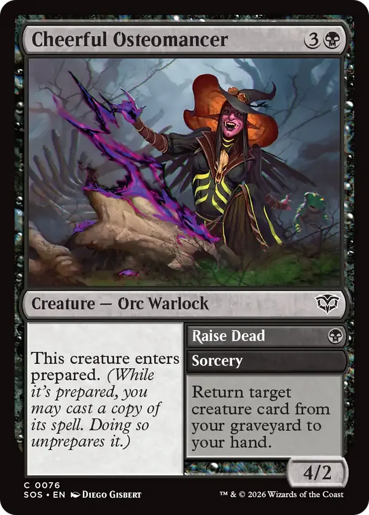 Cheerful Osteomancer // Raise Dead — Secrets of Strixhaven — Magic: The Gathering