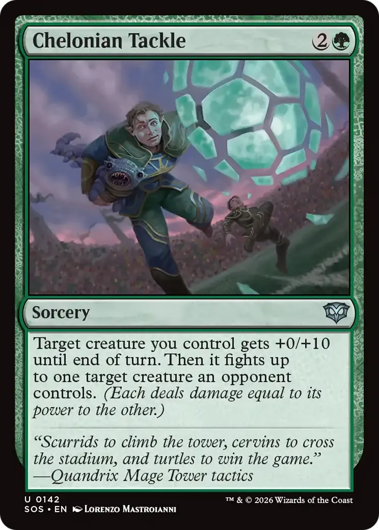 Chelonian Tackle from Secrets of Strixhaven - Magic: The Gathering