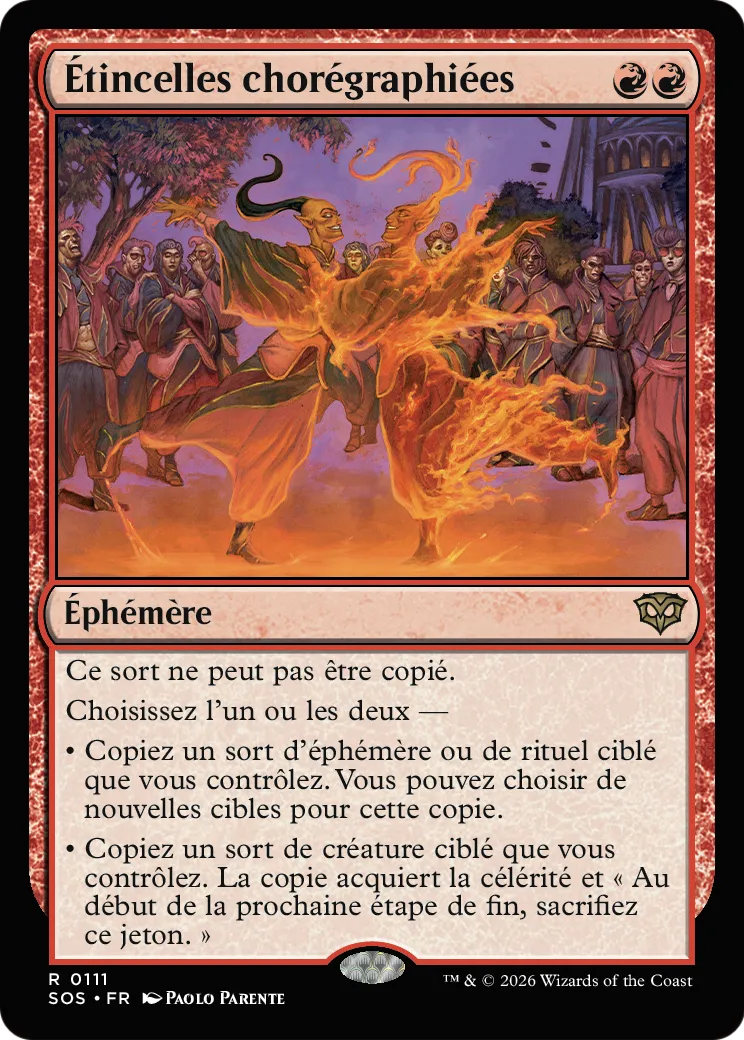 Étincelles chorégraphiées — Secrets of Strixhaven — Magic: The Gathering
