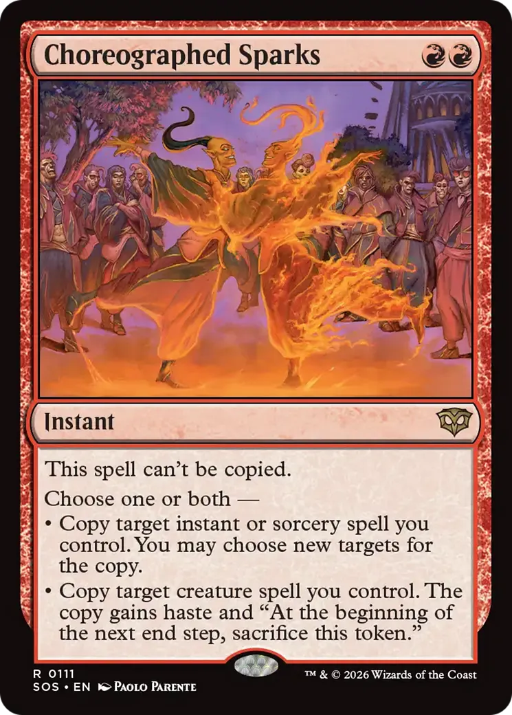 Choreographed Sparks — Secrets of Strixhaven — Magic: The Gathering