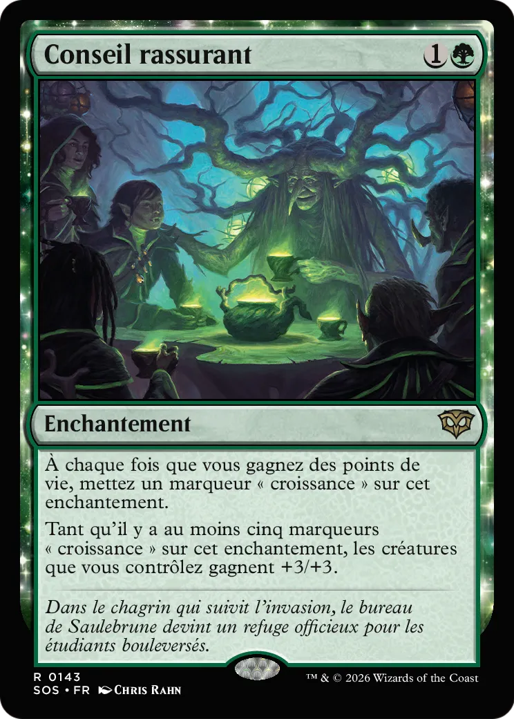 Conseil rassurant — Secrets of Strixhaven — Magic: The Gathering