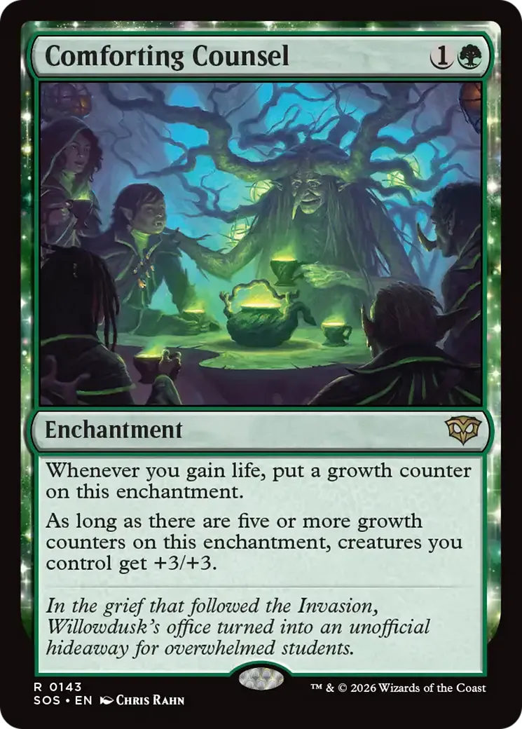 Conseil rassurant — Secrets of Strixhaven — Magic: The Gathering