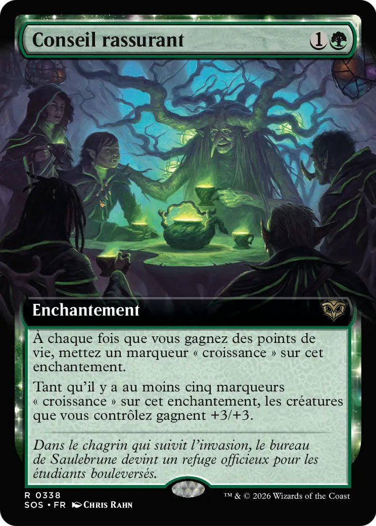 Conseil rassurant — Secrets of Strixhaven — Magic: The Gathering