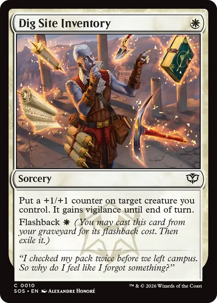 Inventaire du site de fouilles — Secrets of Strixhaven — Magic: The Gathering