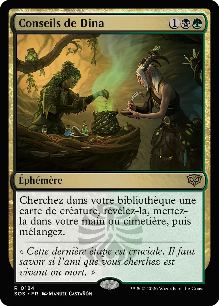 Conseils de Dina — Secrets of Strixhaven — Magic: The Gathering