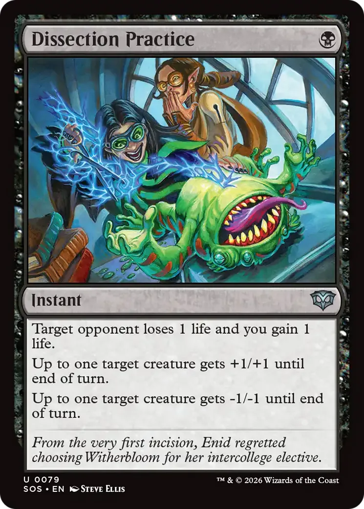 Dissection Practice — Secrets of Strixhaven — Magic: The Gathering