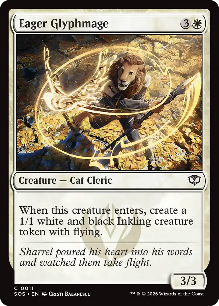 Eager Glyphmage — Secrets of Strixhaven — Magic: The Gathering