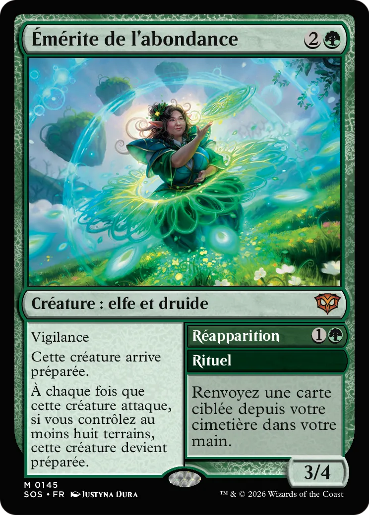 Émérite de l'abondance // Regrowth — Secrets of Strixhaven — Magic: The Gathering