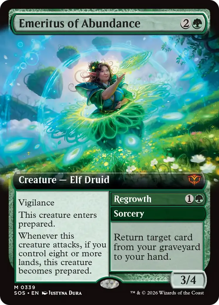 Emeritus of Abundance // Regrowth — Secrets of Strixhaven — Magic: The Gathering