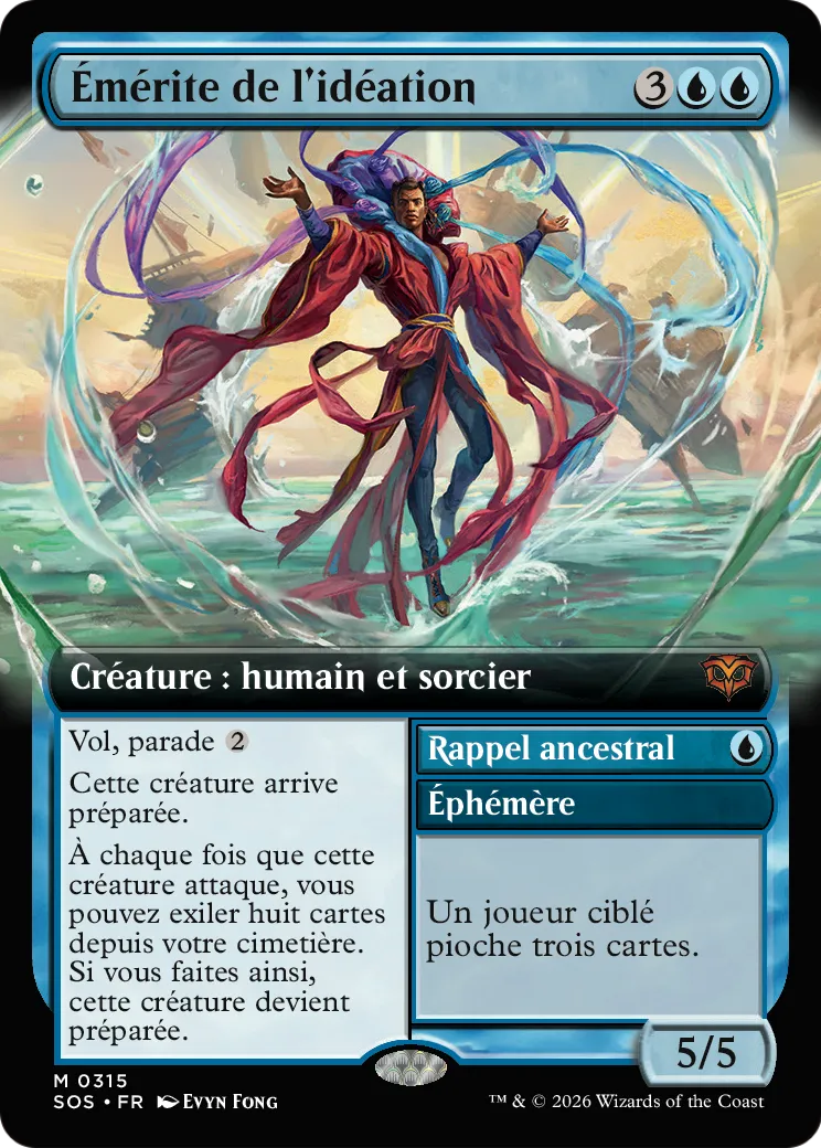Émérite de l'idéation // Ancestral Recall — Secrets of Strixhaven — Magic: The Gathering