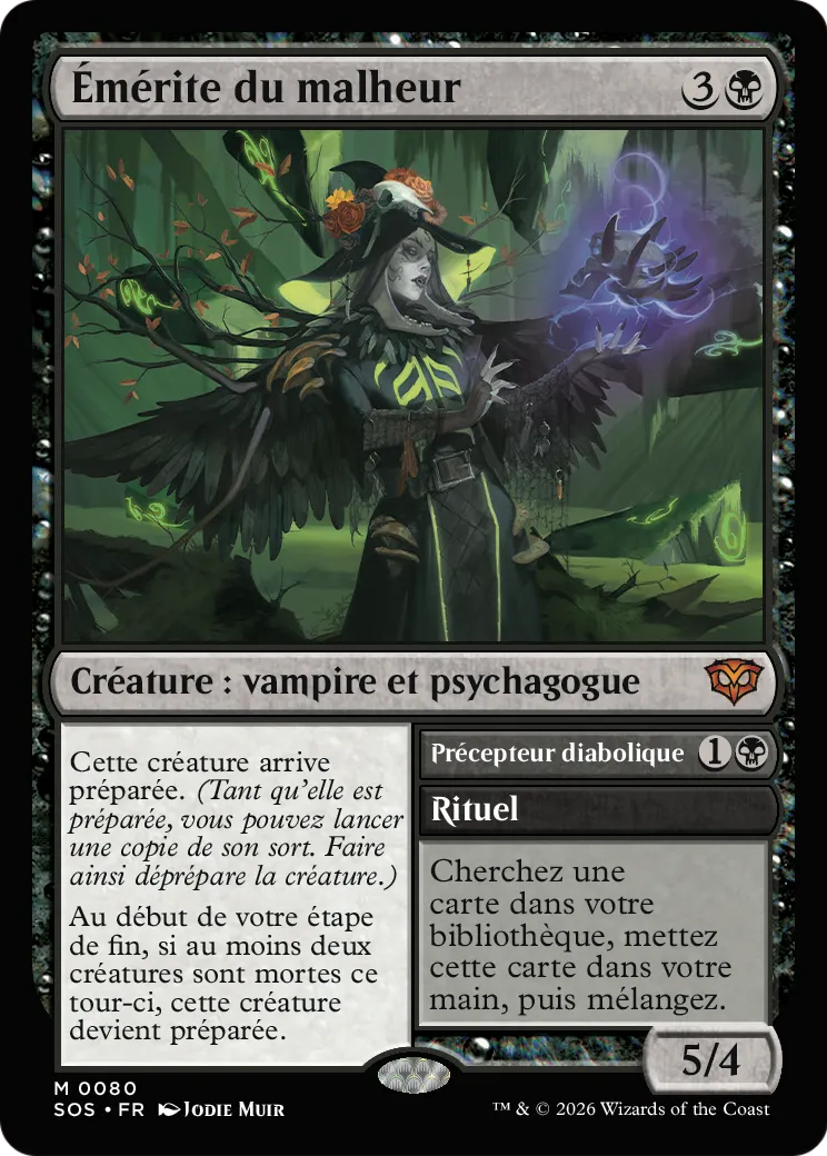 Émérite du malheur // Demonic Tutor — Secrets of Strixhaven — Magic: The Gathering
