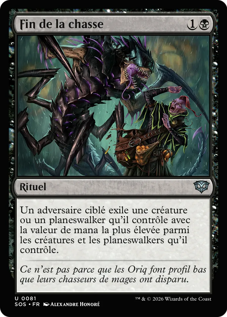 Fin de la chasse — Secrets of Strixhaven — Magic: The Gathering