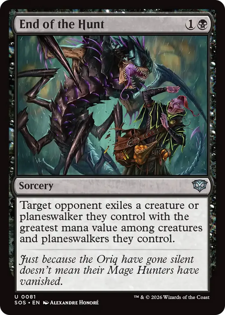 Fin de la chasse — Secrets of Strixhaven — Magic: The Gathering