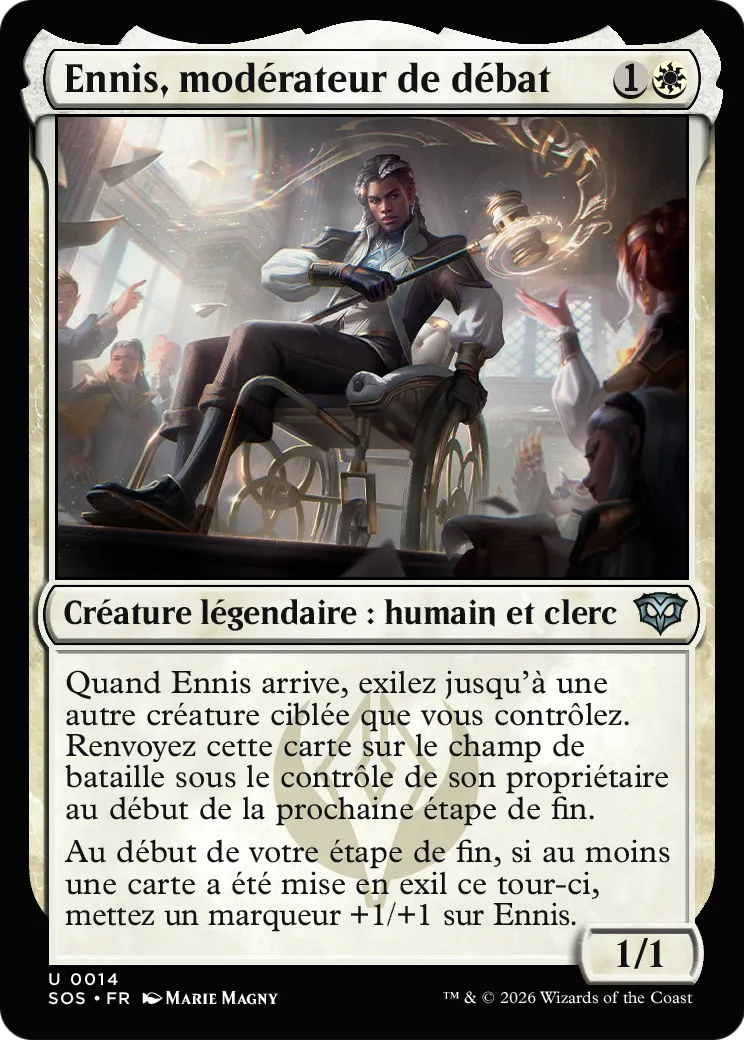 Ennis, modérateur de débat — Secrets of Strixhaven — Magic: The Gathering