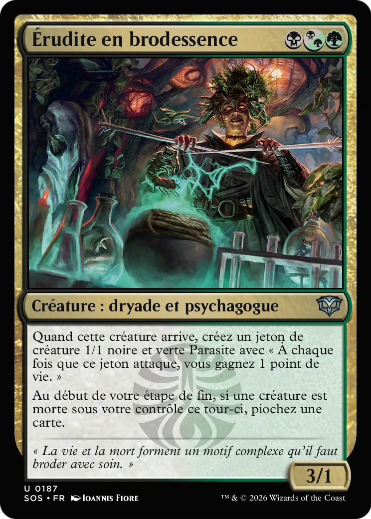 Érudite en brodessence — Secrets of Strixhaven — Magic: The Gathering
