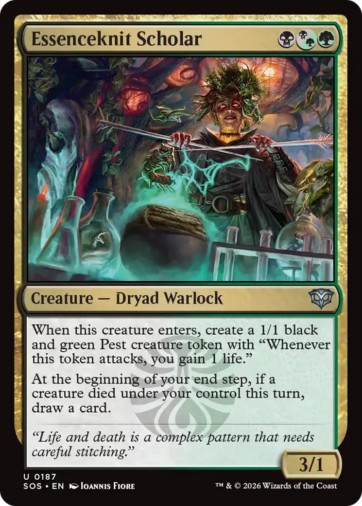 Essenceknit Scholar — Secrets of Strixhaven — Magic: The Gathering