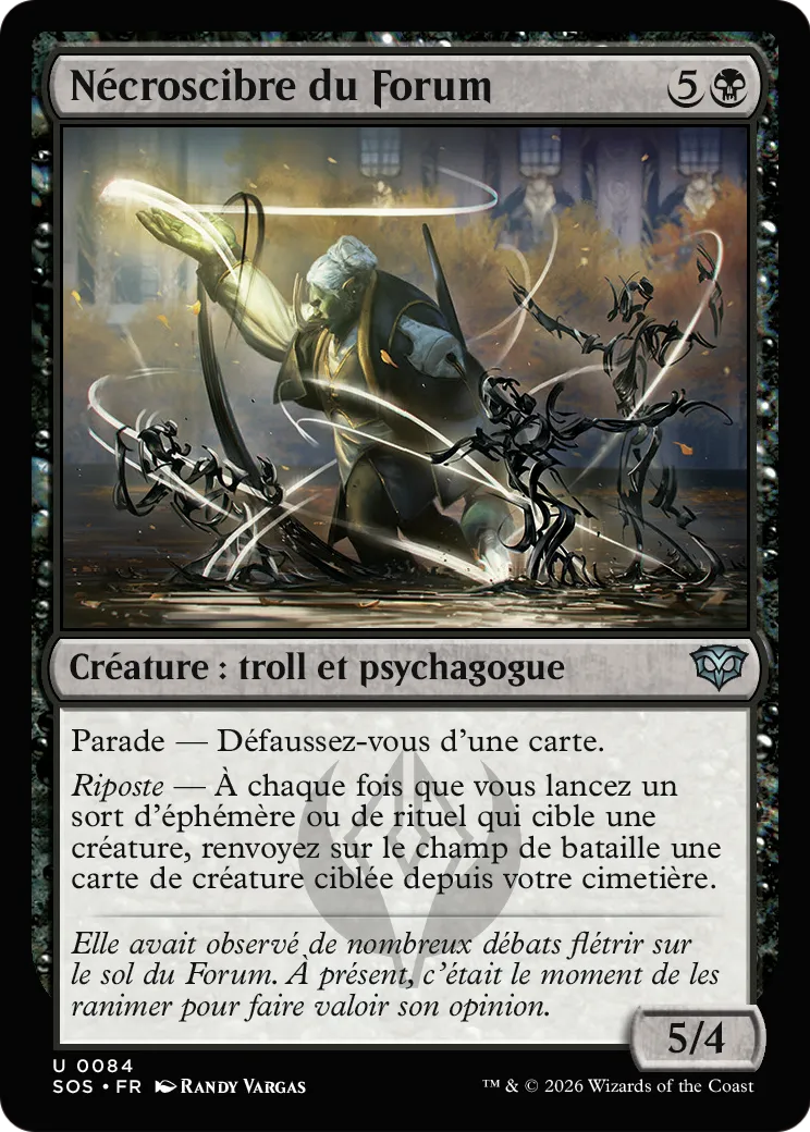 Nécroscibre du Forum — Secrets of Strixhaven — Magic: The Gathering