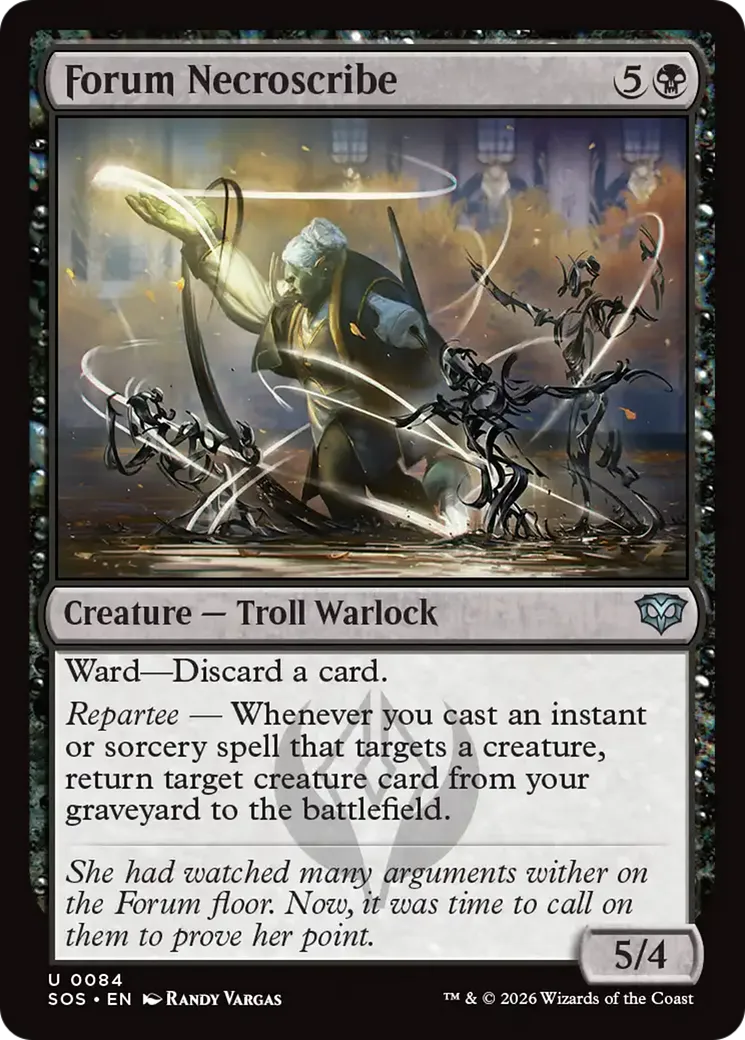 Nécroscibre du Forum — Secrets of Strixhaven — Magic: The Gathering