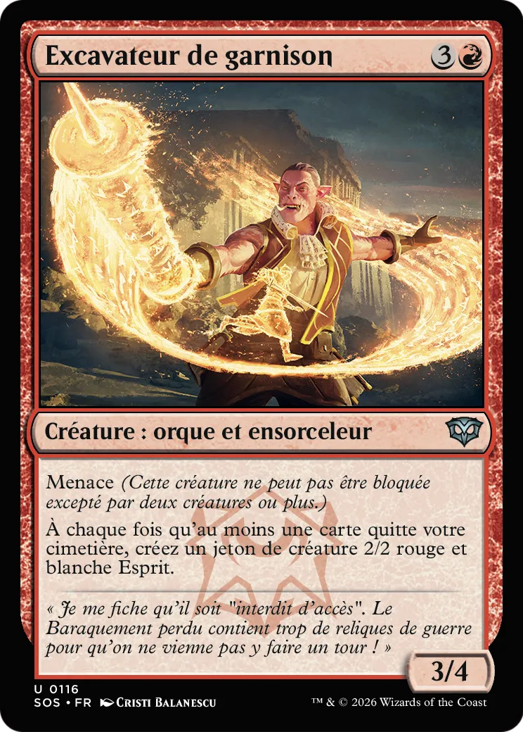 Excavateur de garnison — Secrets of Strixhaven — Magic: The Gathering