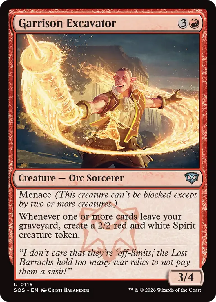 Excavateur de garnison — Secrets of Strixhaven — Magic: The Gathering