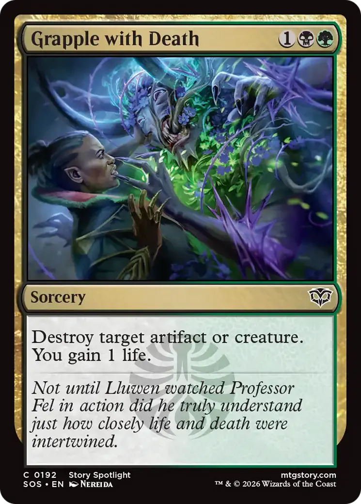 Aux prises avec la mort — Secrets of Strixhaven — Magic: The Gathering